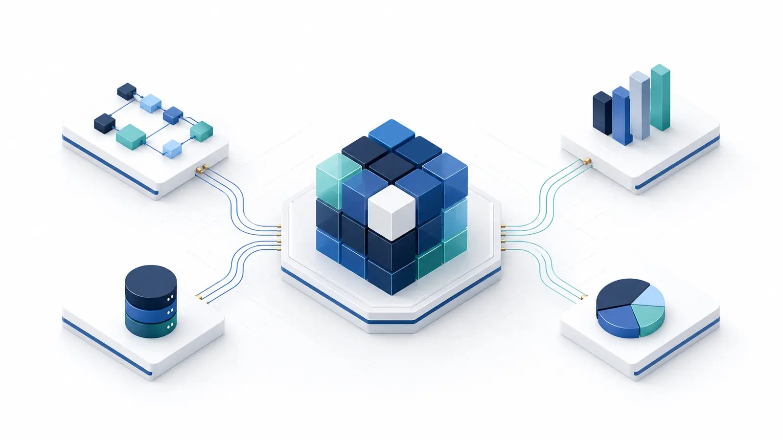 ERP implementation finance infographic connecting processes, data, controls and management reporting